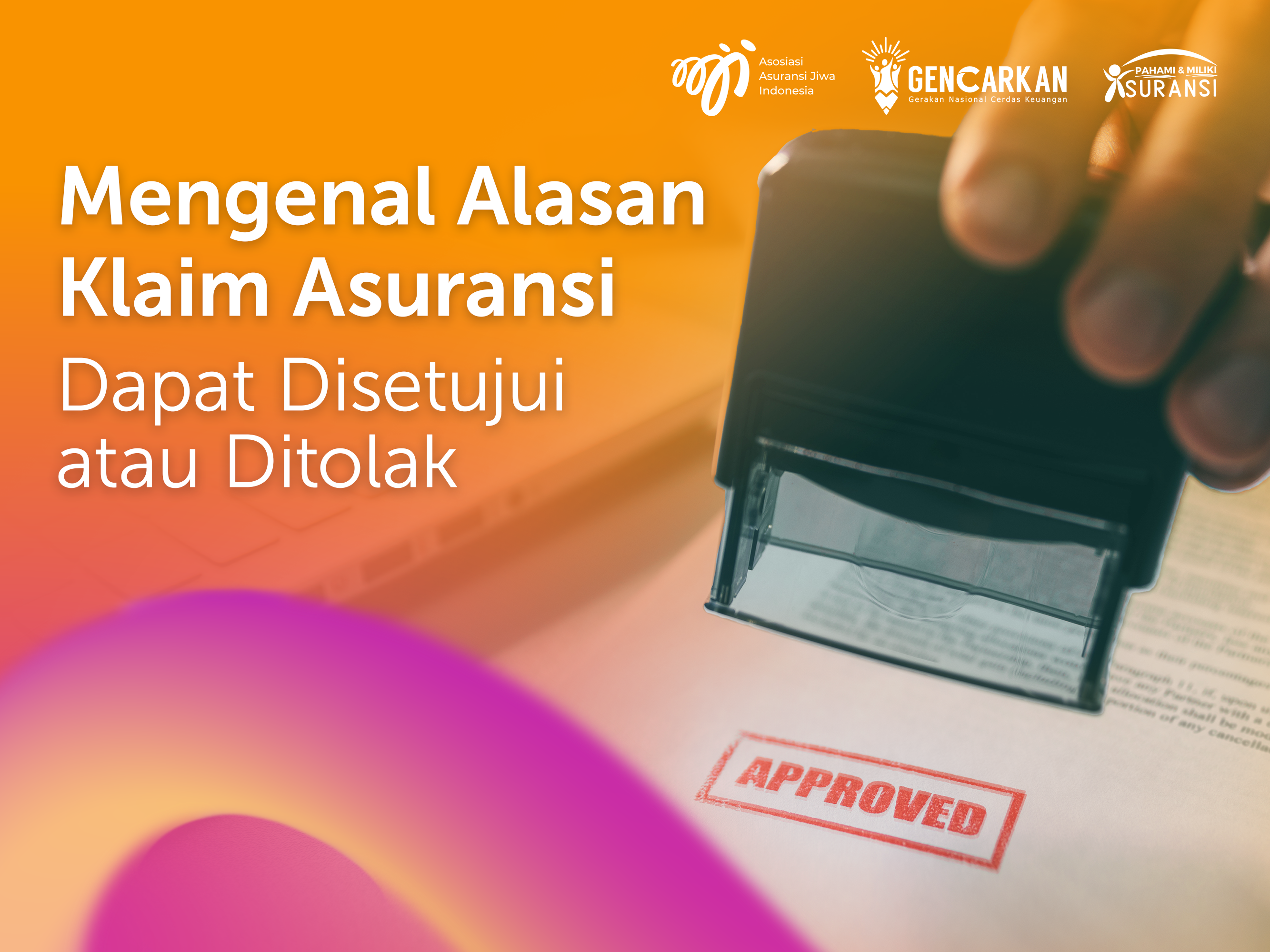 Klaim asuransi merupakan proses yang dilakukan pemegang polis atau pihak yang berhak untuk memperoleh manfaat sesuai dengan perlindungan yang 